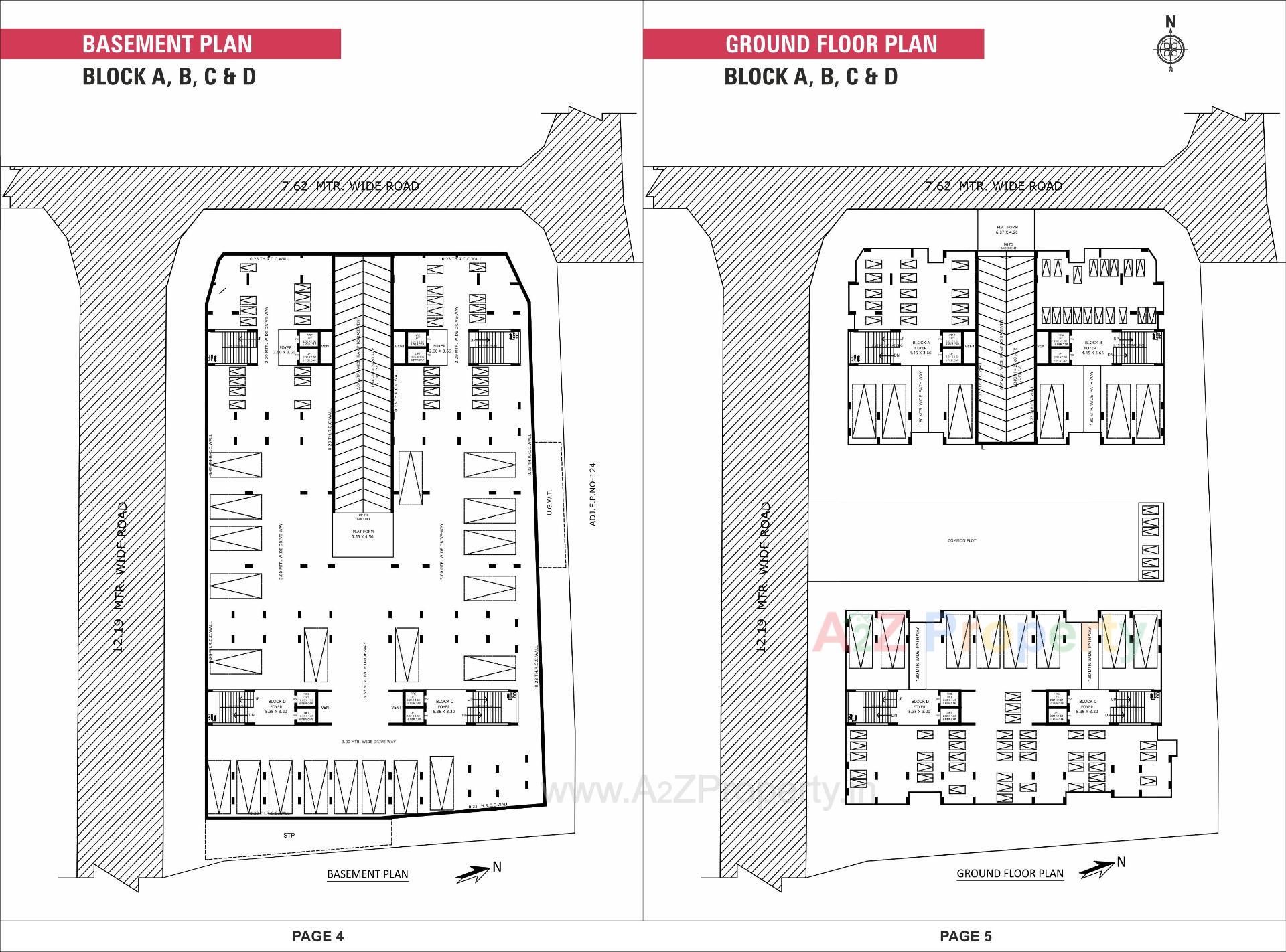 Layout of real estate project Suviral Apartment located at Ranip, Ahmedabad, Gujarat