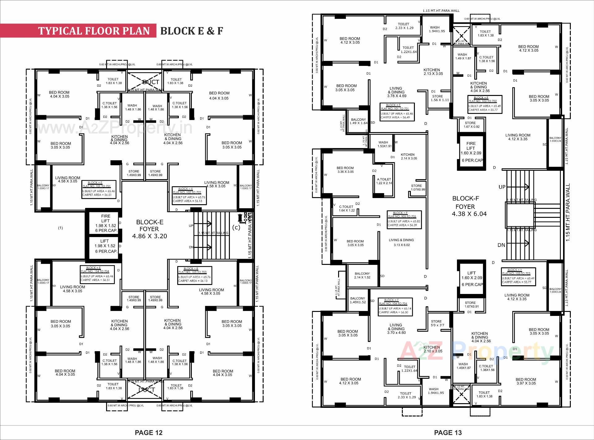 Layout of real estate project Suviral Apartment located at Ranip, Ahmedabad, Gujarat