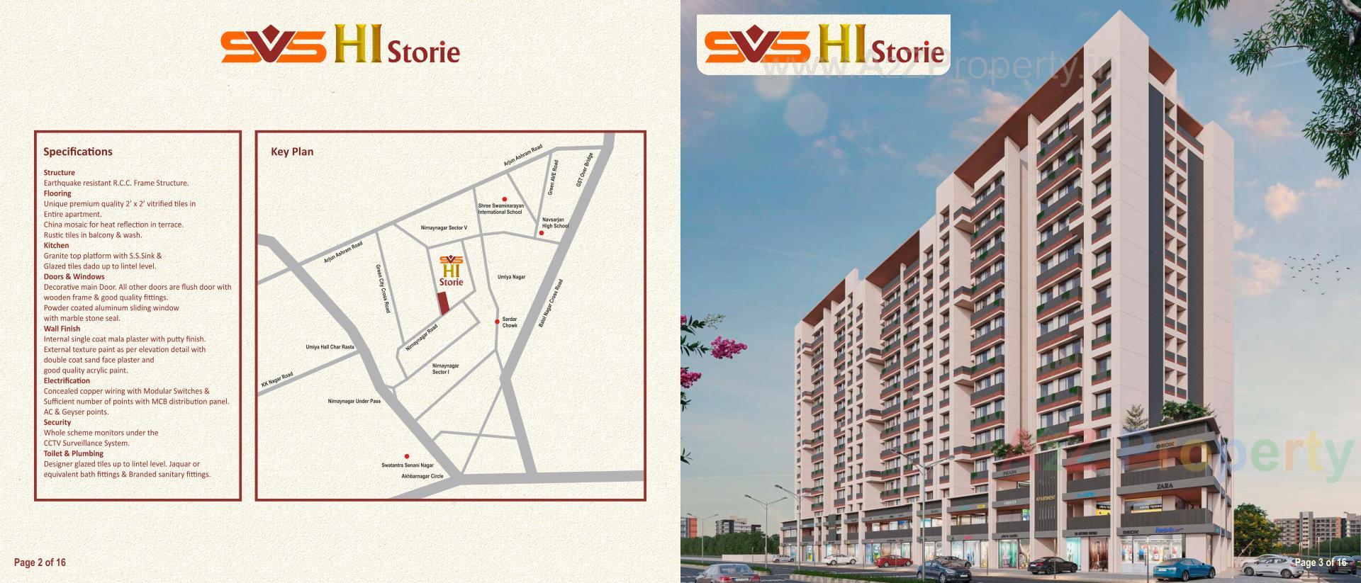  of real estate project Svs Hi Stories located at Chandlodia, Ahmedabad, Gujarat