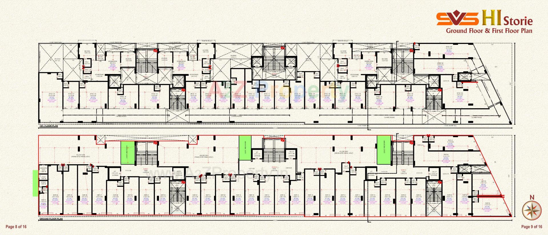 Layout of real estate project Svs Hi Stories located at Chandlodia, Ahmedabad, Gujarat