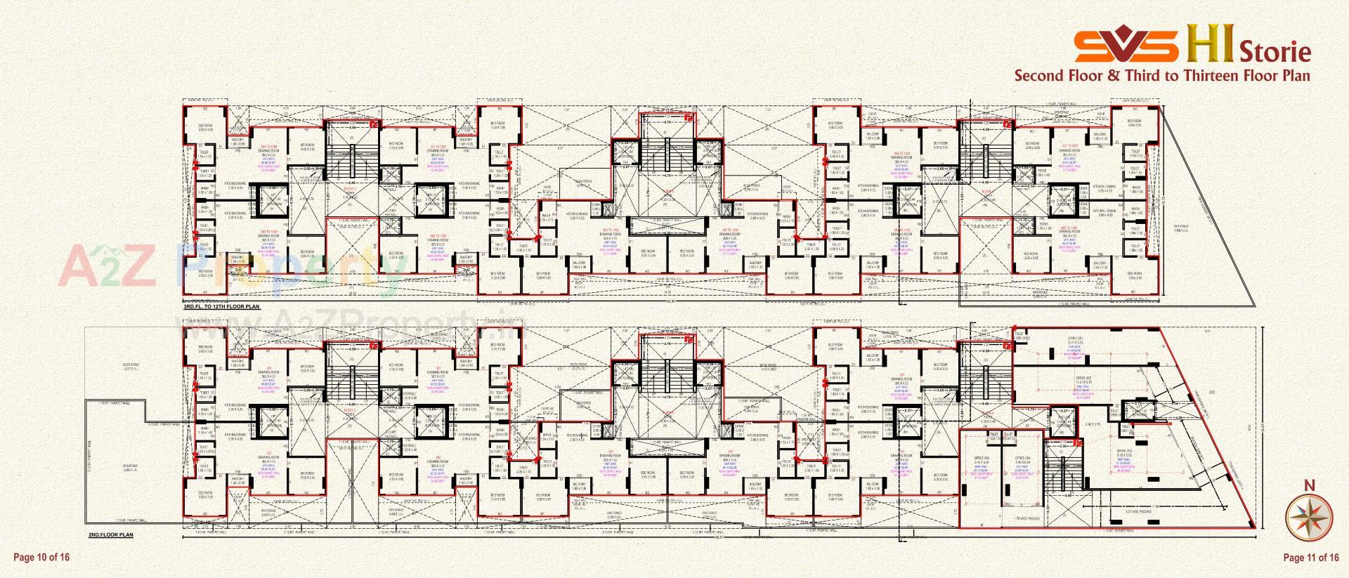 Layout of real estate project Svs Hi Stories located at Chandlodia, Ahmedabad, Gujarat