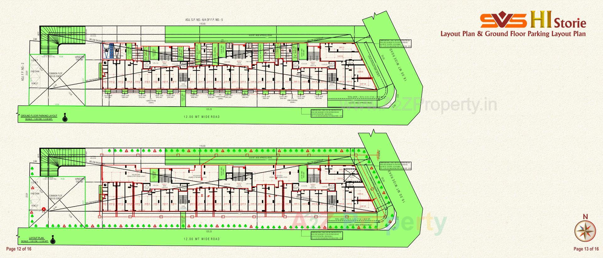 Layout of real estate project Svs Hi Stories located at Chandlodia, Ahmedabad, Gujarat