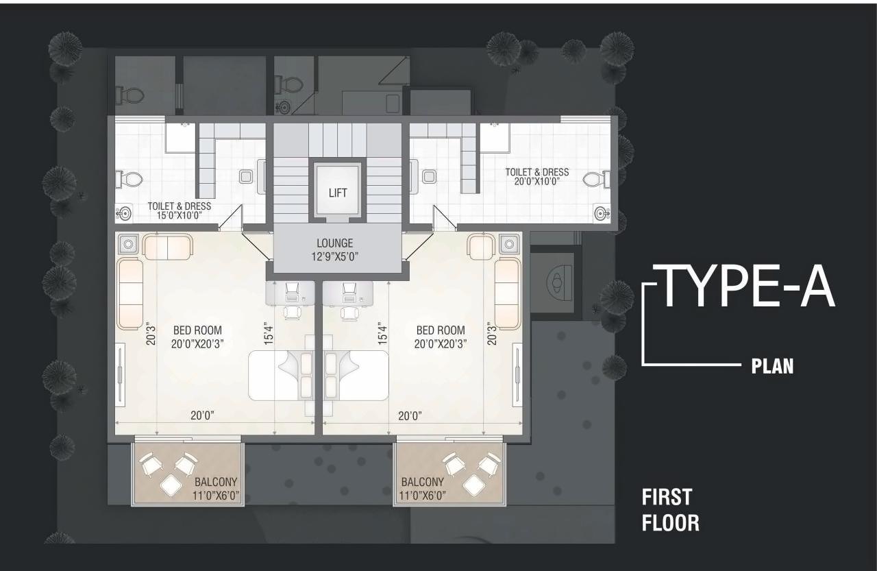 Layout of real estate project Swagat Baganville located at Shilaj, Ahmedabad, Gujarat