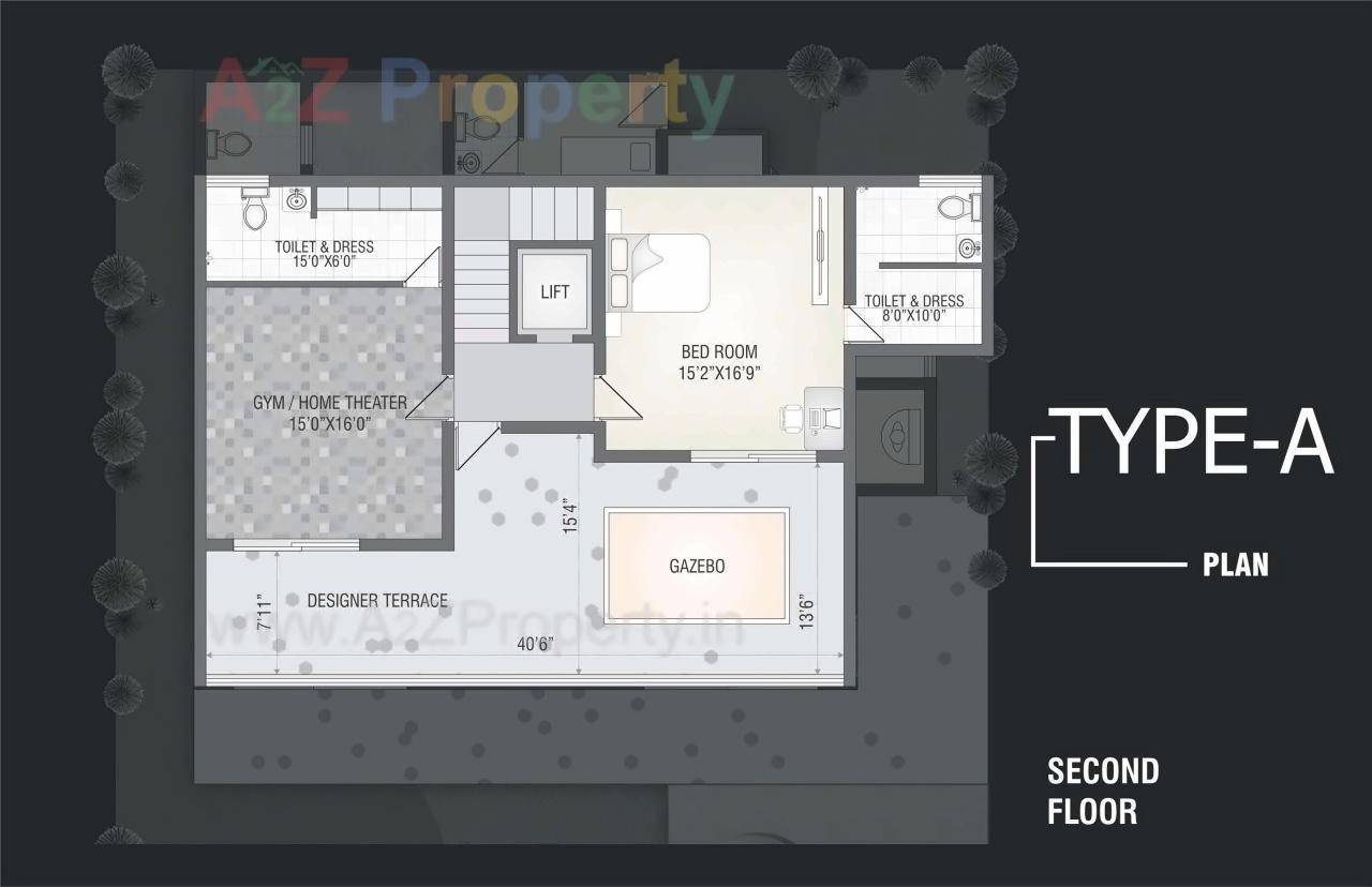 Layout of real estate project Swagat Baganville located at Shilaj, Ahmedabad, Gujarat