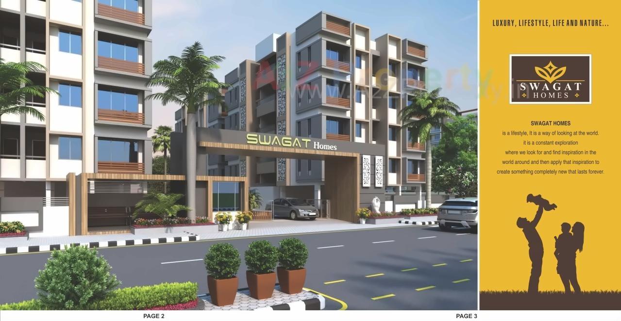 3D Elevation of real estate project Swagat Homes located at Bol, Ahmedabad, Gujarat