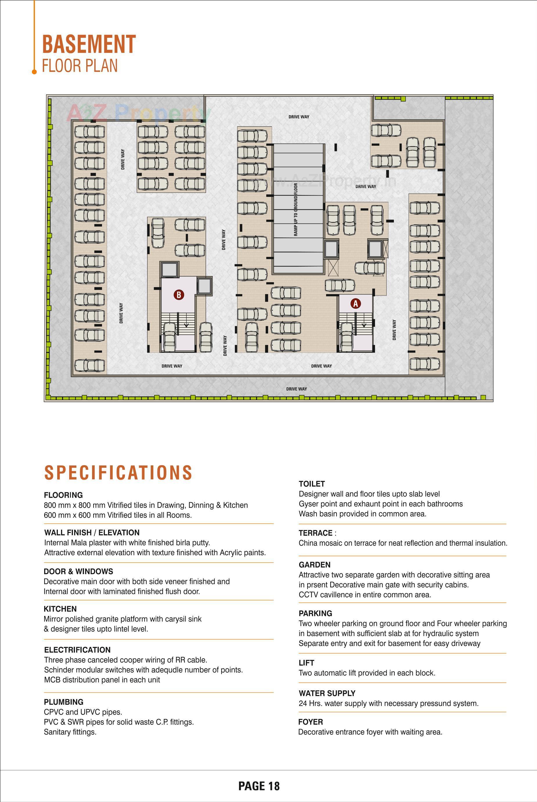 Layout of real estate project Swagatam located at Hanspura, Ahmedabad, Gujarat