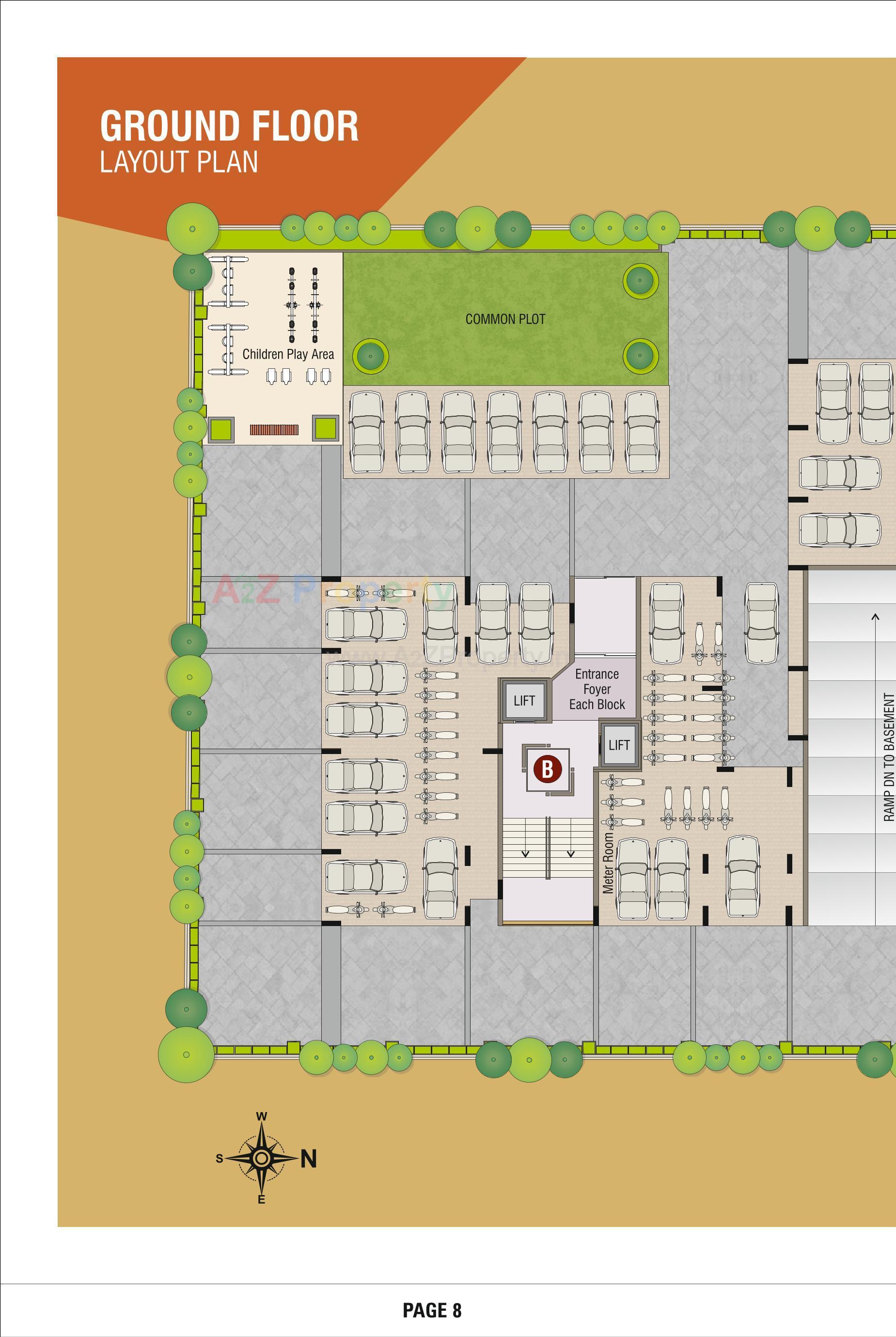 Layout of real estate project Swagatam located at Hanspura, Ahmedabad, Gujarat
