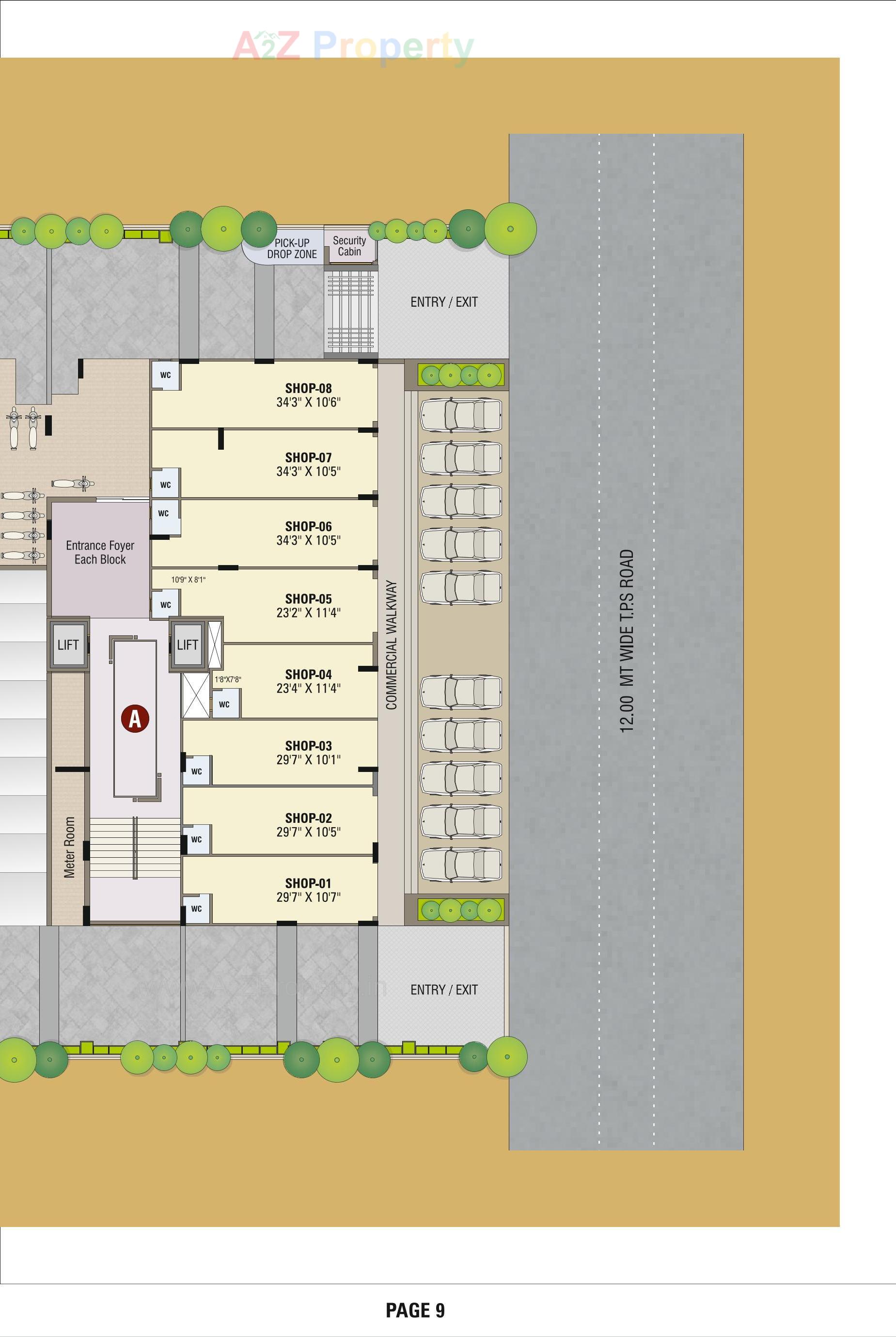 Layout of real estate project Swagatam located at Hanspura, Ahmedabad, Gujarat