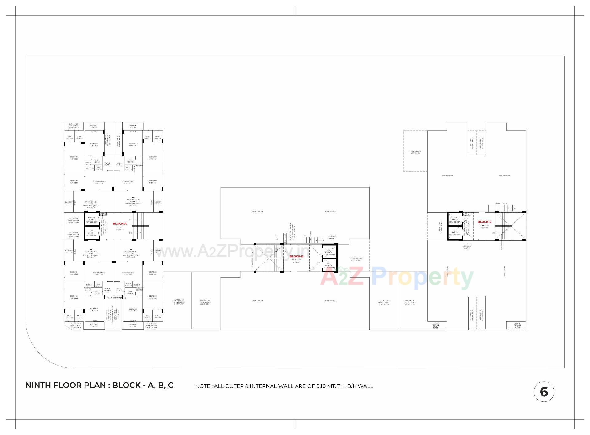 Layout of real estate project Swagatam Elenza located at Hanspura, Ahmedabad, Gujarat