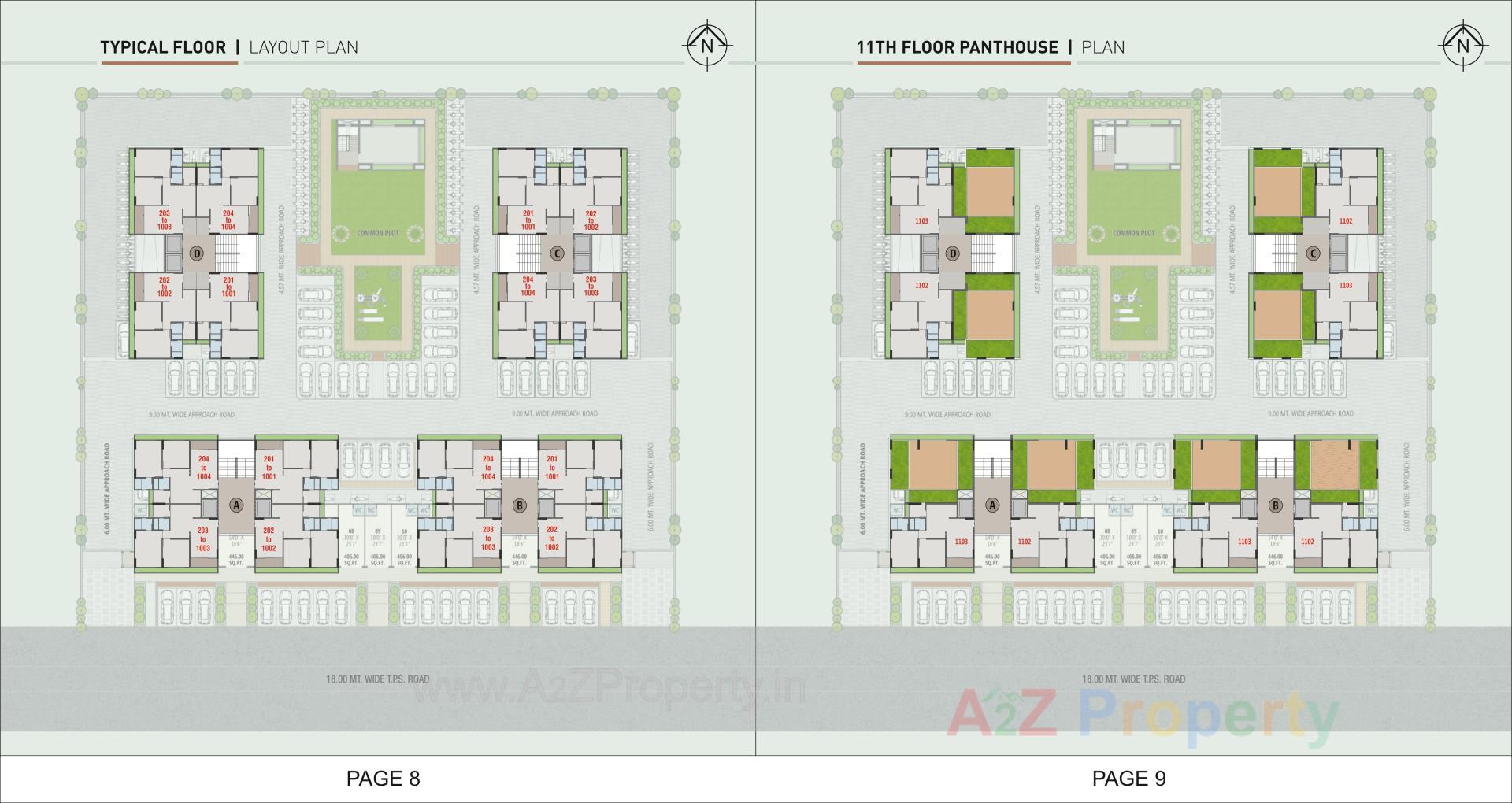 Layout of real estate project Swagatam Exotica located at Hanspura, Ahmedabad, Gujarat