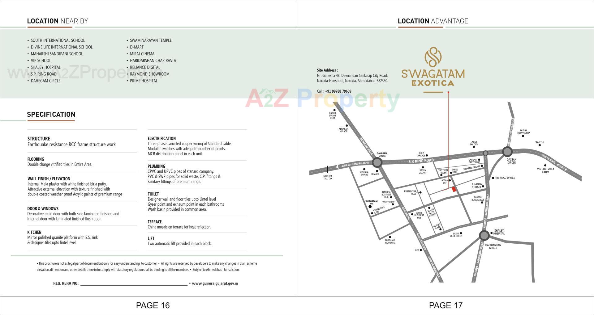  of real estate project Swagatam Exotica located at Hanspura, Ahmedabad, Gujarat