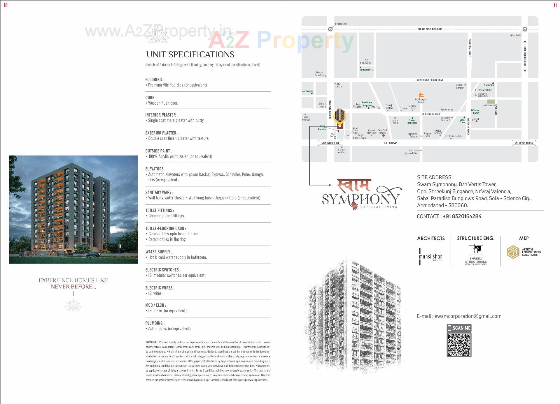  of real estate project Swam Symphony located at Sola, Ahmedabad, Gujarat