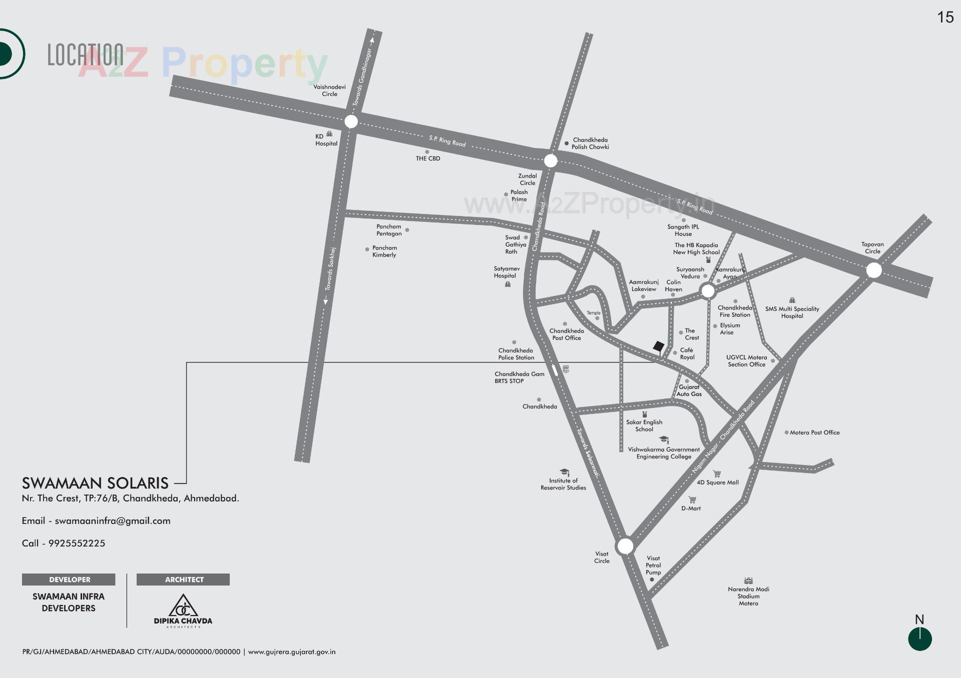  of real estate project Swamaan Solaris located at Chandkheda, Ahmedabad, Gujarat