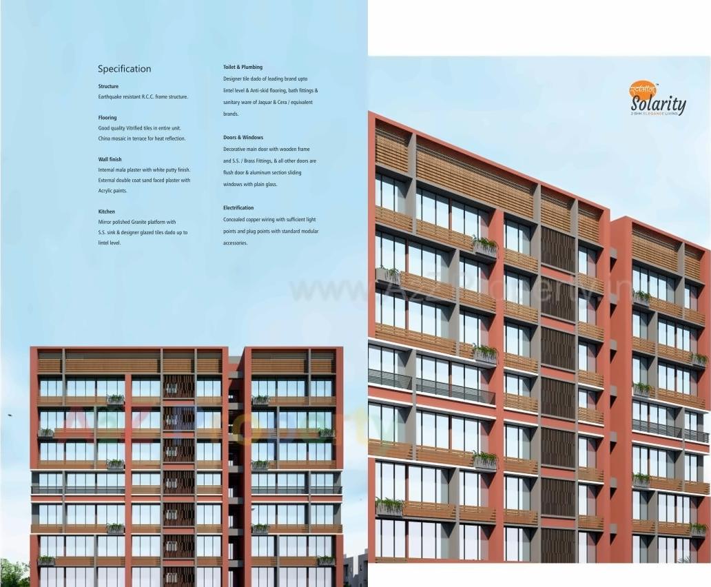 3D Elevation of real estate project Swamaan Solarity located at Zundal, Ahmedabad, Gujarat