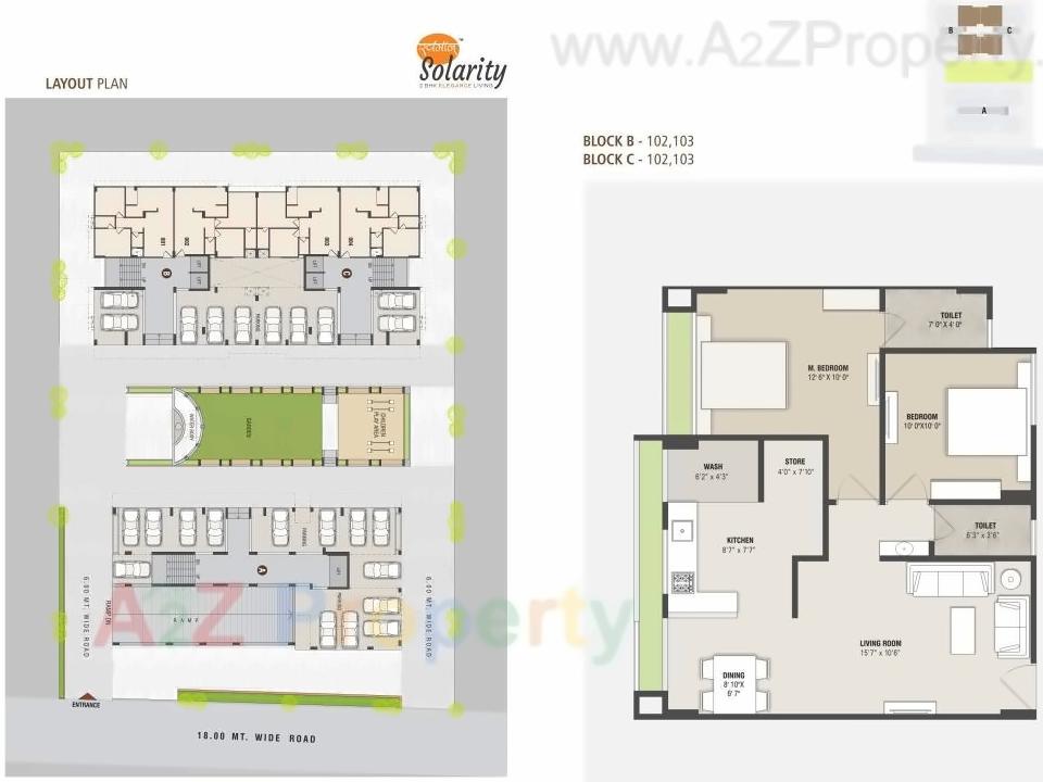 Layout of real estate project Swamaan Solarity located at Zundal, Ahmedabad, Gujarat