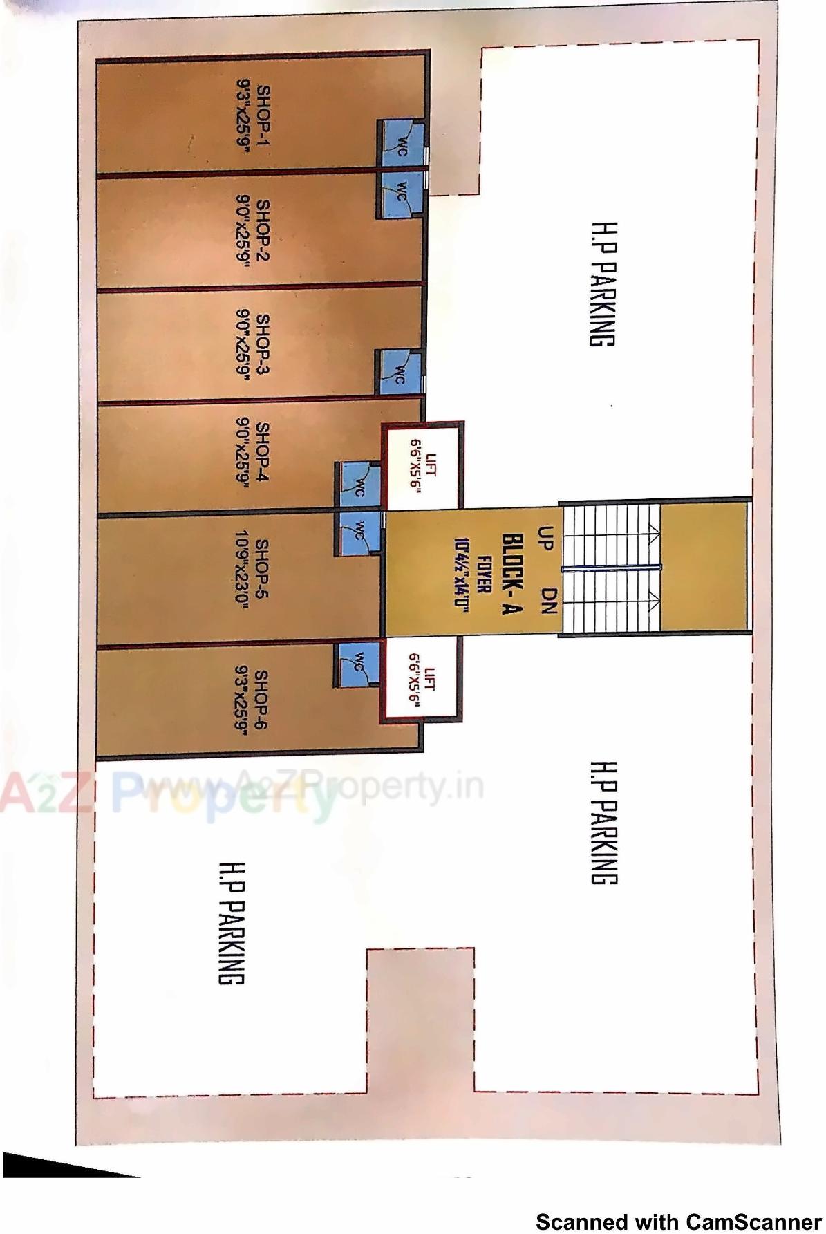 Layout of real estate project Swami Eminence located at Hanspura, Ahmedabad, Gujarat
