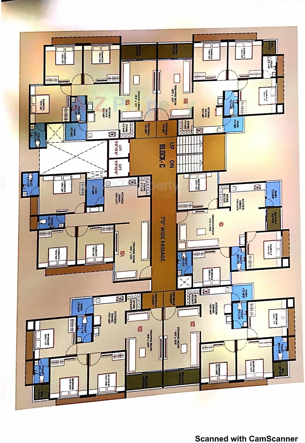 Layout of real estate project Swami Eminence located at Hanspura, Ahmedabad, Gujarat