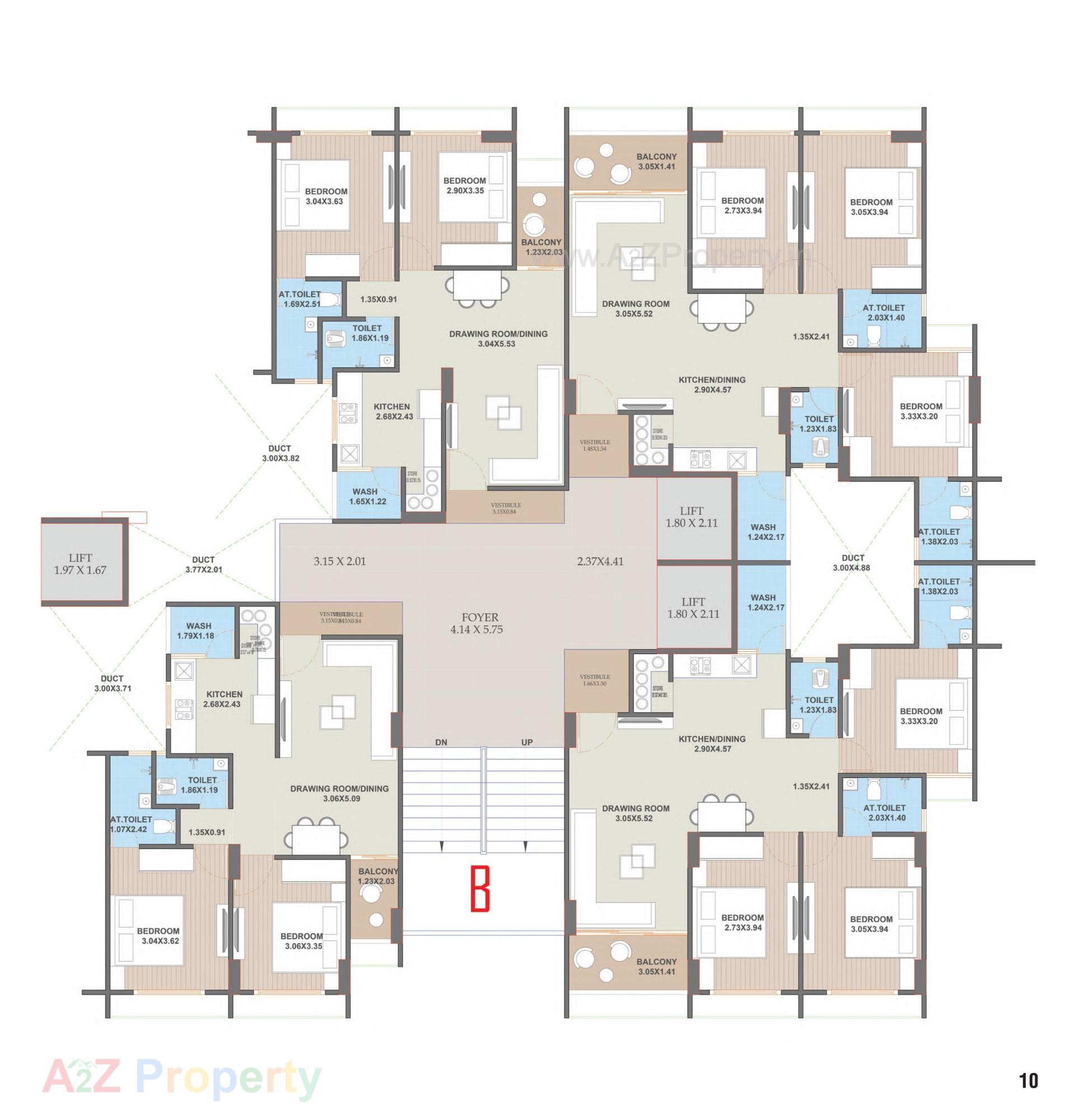 Layout of real estate project Swami Prominence located at Hanspura, Ahmedabad, Gujarat