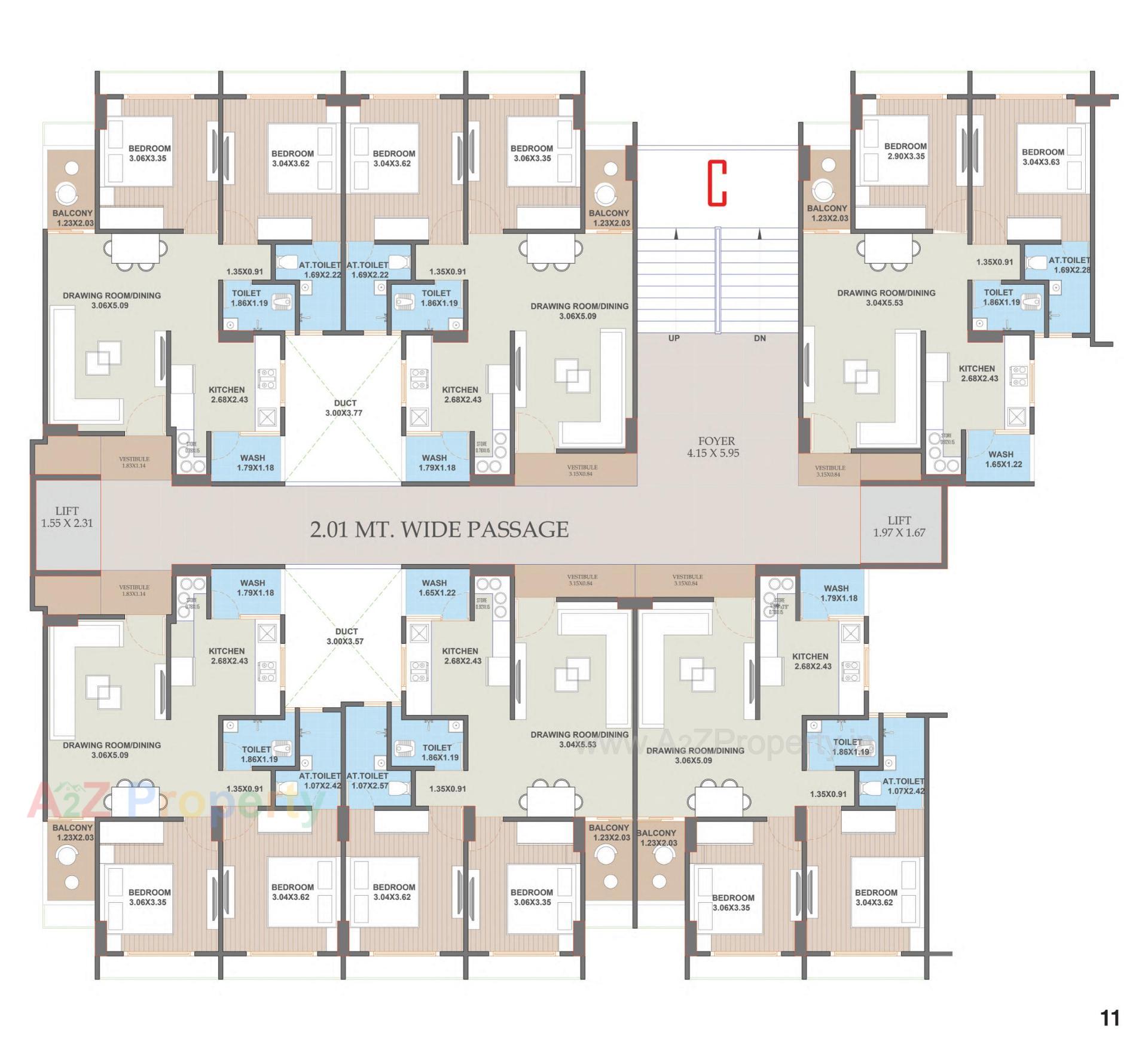 Layout of real estate project Swami Prominence located at Hanspura, Ahmedabad, Gujarat