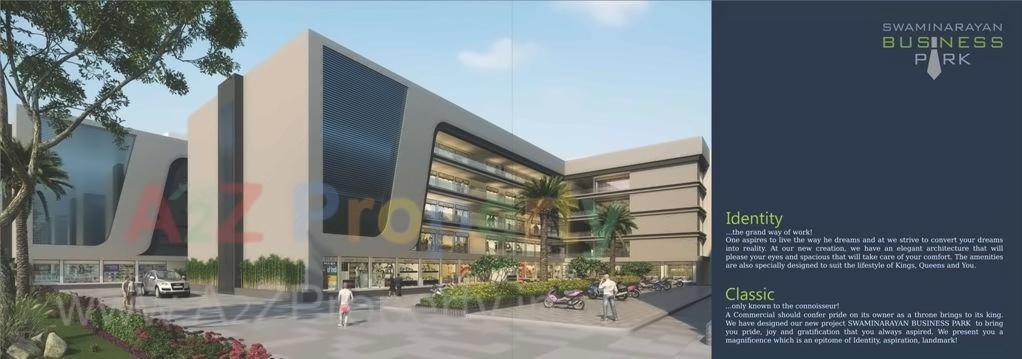 3D Elevation of real estate project Swaminarayan Business Park located at Narol, Ahmedabad, Gujarat