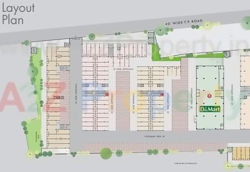 Layout of real estate project Swaminarayan Business Park located at Narol, Ahmedabad, Gujarat