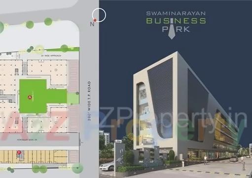 Layout of real estate project Swaminarayan Business Park located at Narol, Ahmedabad, Gujarat