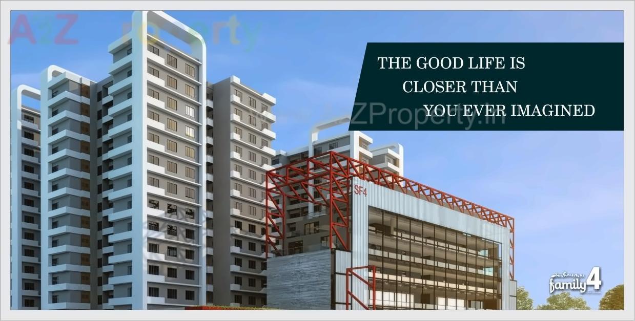 3D Elevation of real estate project Swaminarayan Family located at Nikol, Ahmedabad, Gujarat