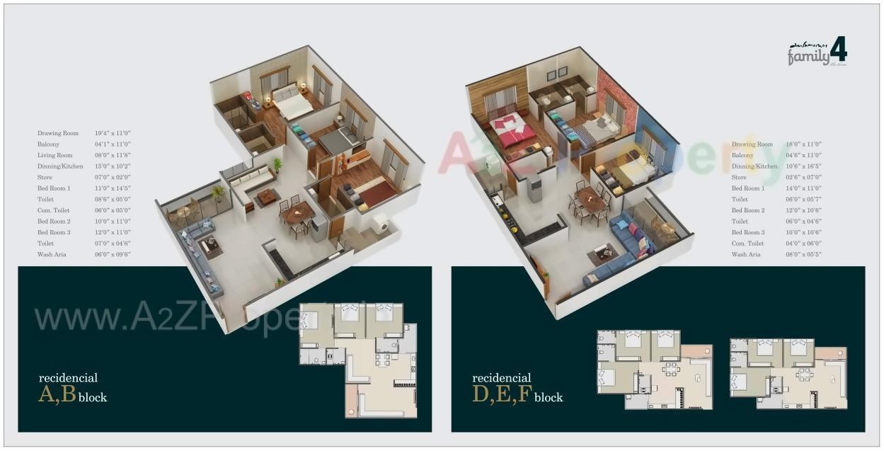 Layout of real estate project Swaminarayan Family located at Nikol, Ahmedabad, Gujarat