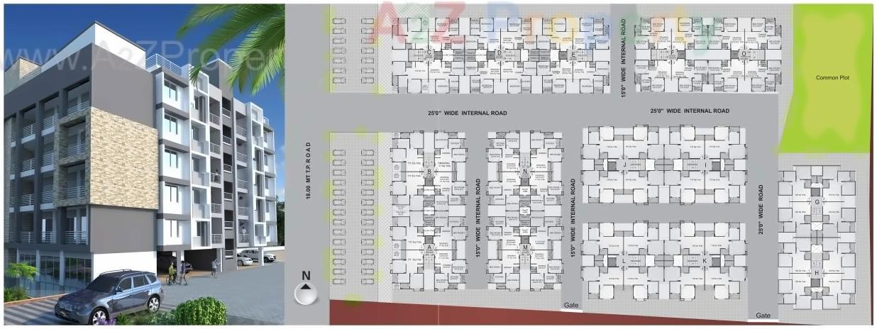 Layout of real estate project Swaminarayan Park Narol located at Vatva, Ahmedabad, Gujarat
