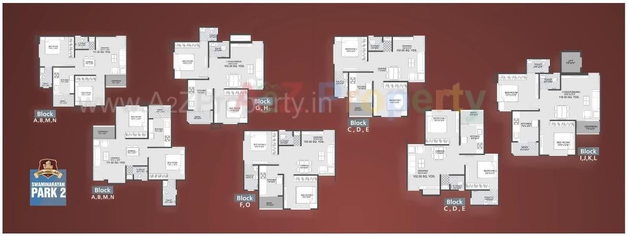 Layout of real estate project Swaminarayan Park Narol located at Vatva, Ahmedabad, Gujarat