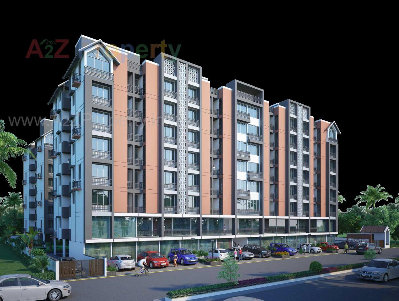 3D Elevation of real estate project Swaminarayan Park located at Shahwadi, Ahmedabad, Gujarat