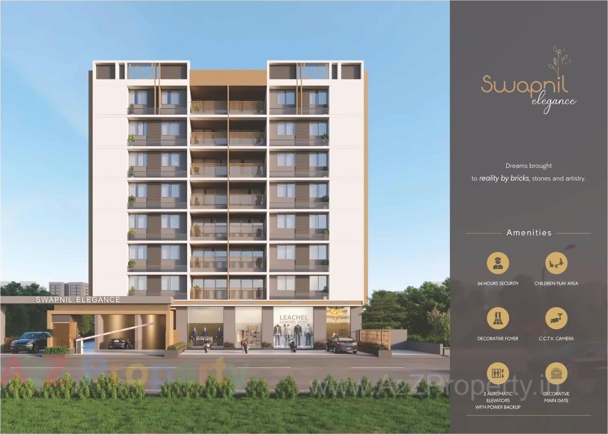 3D Elevation of real estate project Swapnil Elegance located at Hanspura, Ahmedabad, Gujarat
