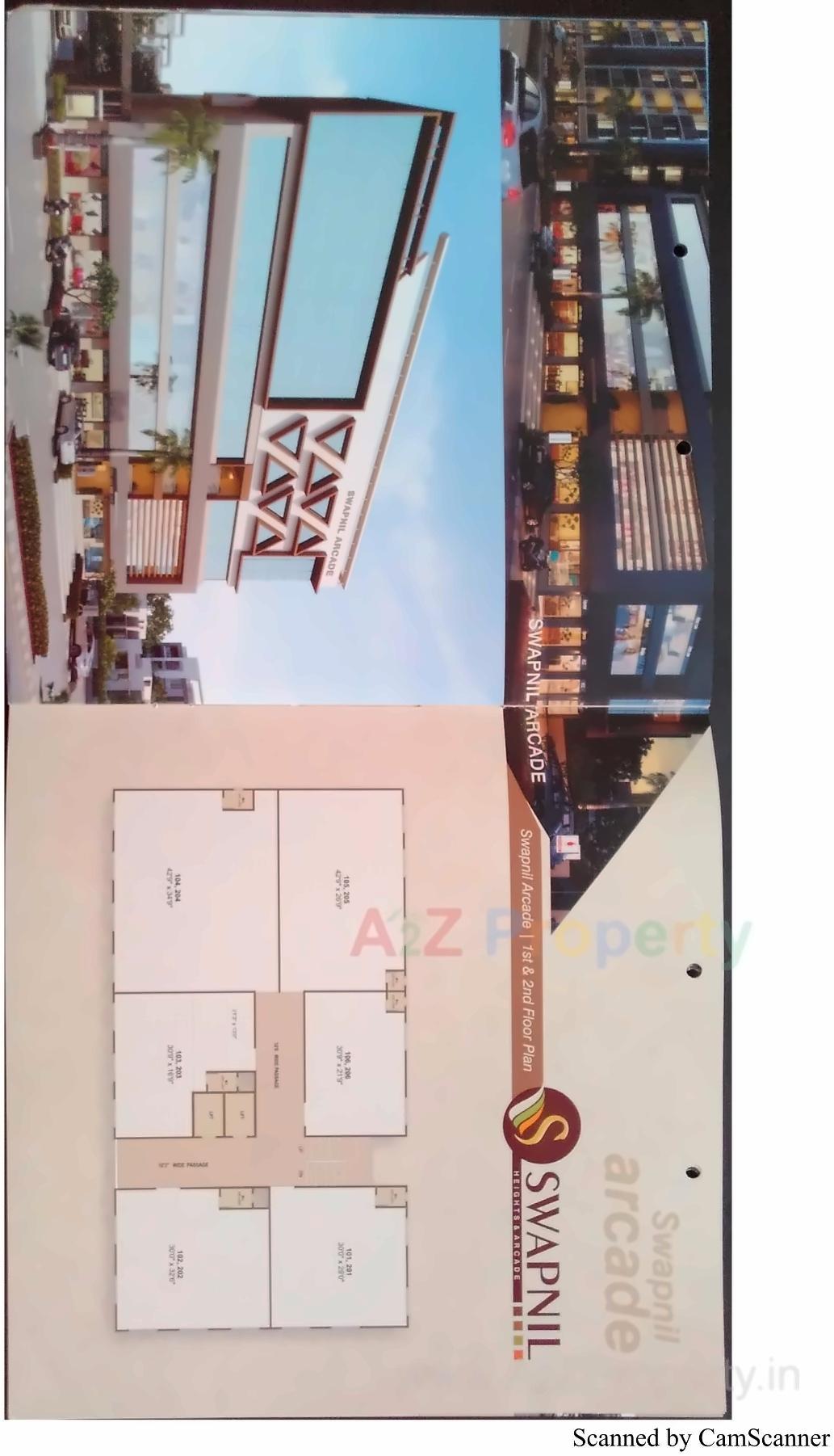 Layout of real estate project Swapnil Height Arcade located at Hanspura, Ahmedabad, Gujarat