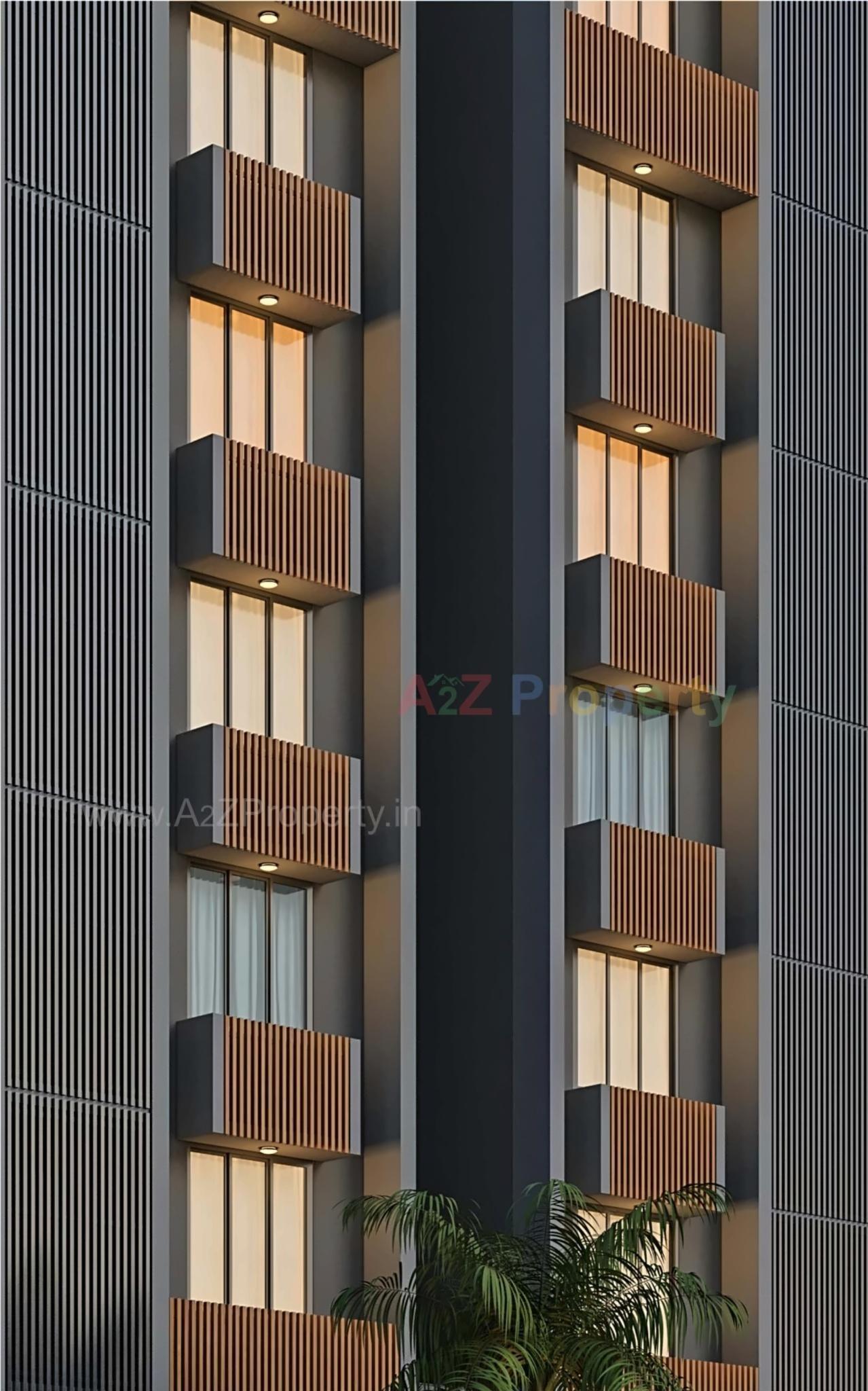 3D Elevation of real estate project Swara 70 located at Ranip, Ahmedabad, Gujarat