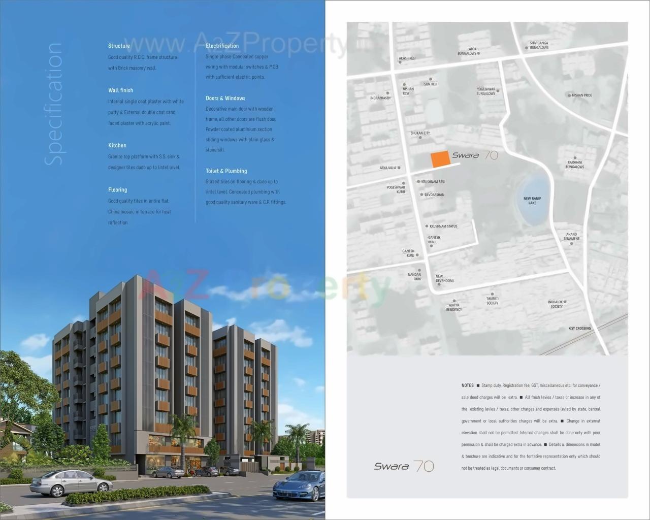  of real estate project Swara 70 located at Ranip, Ahmedabad, Gujarat