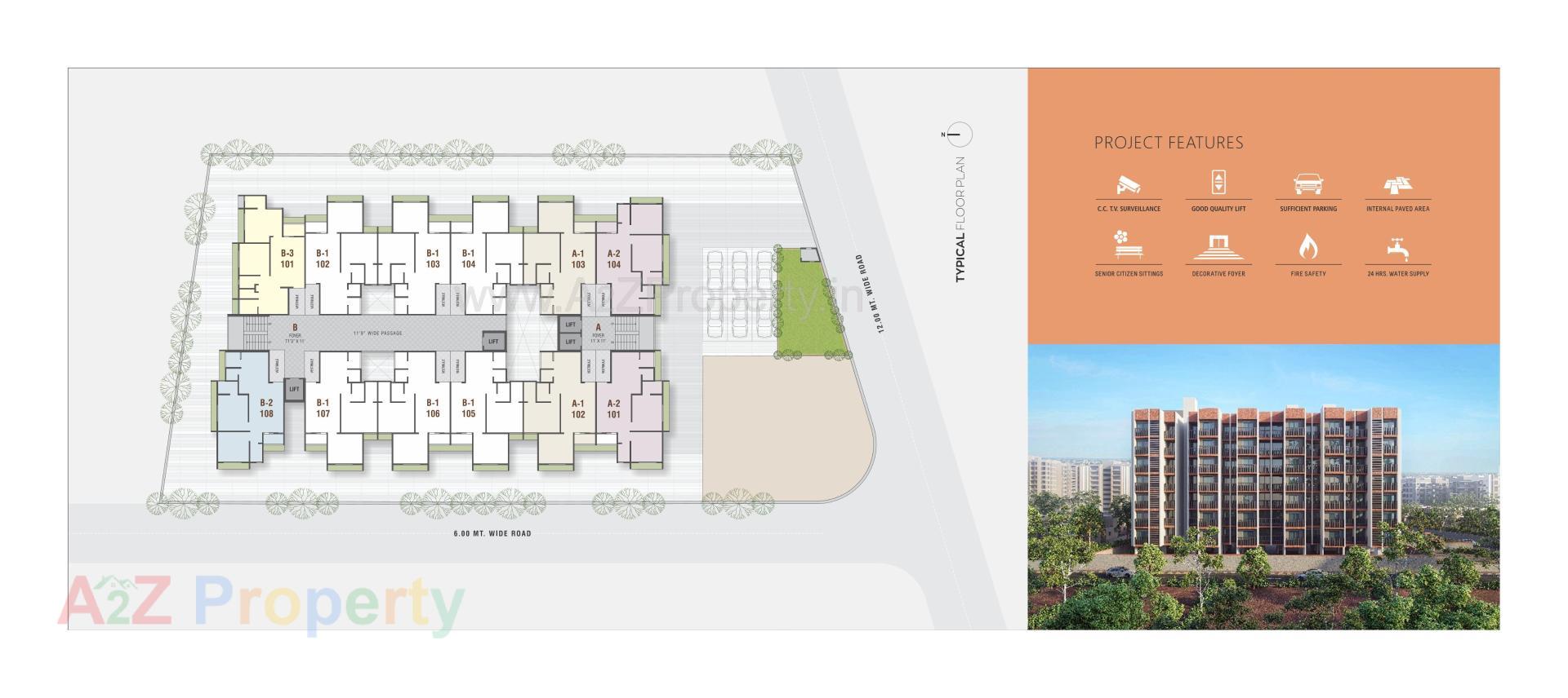 Layout of real estate project Swara located at Ranip, Ahmedabad, Gujarat