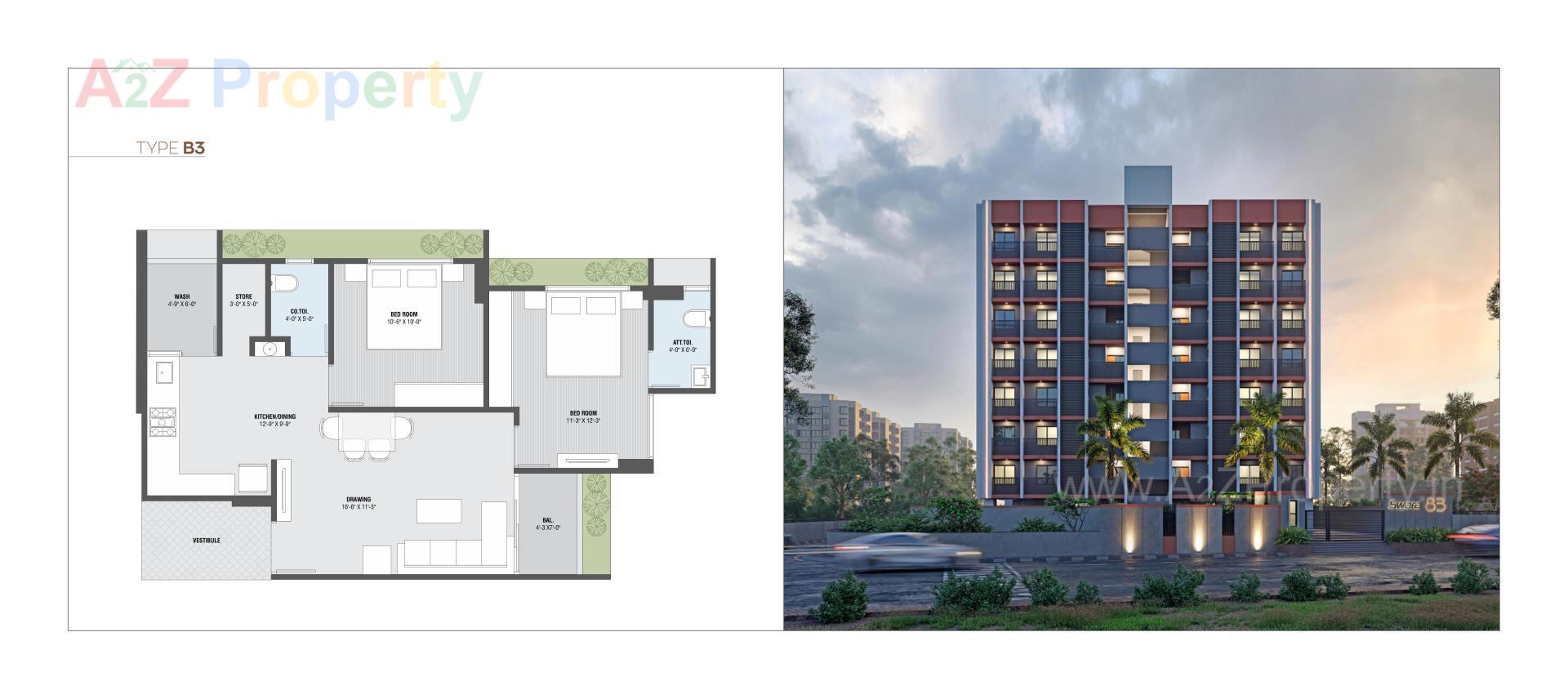 Layout of real estate project Swara located at Ranip, Ahmedabad, Gujarat