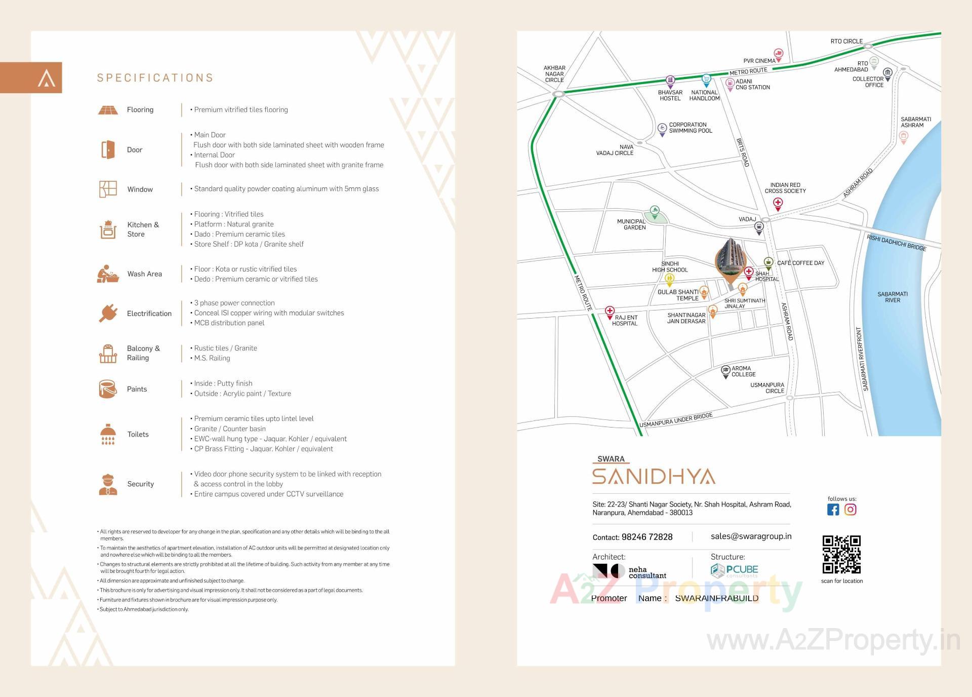  of real estate project Swara Sanidhya located at Wadaj, Ahmedabad, Gujarat