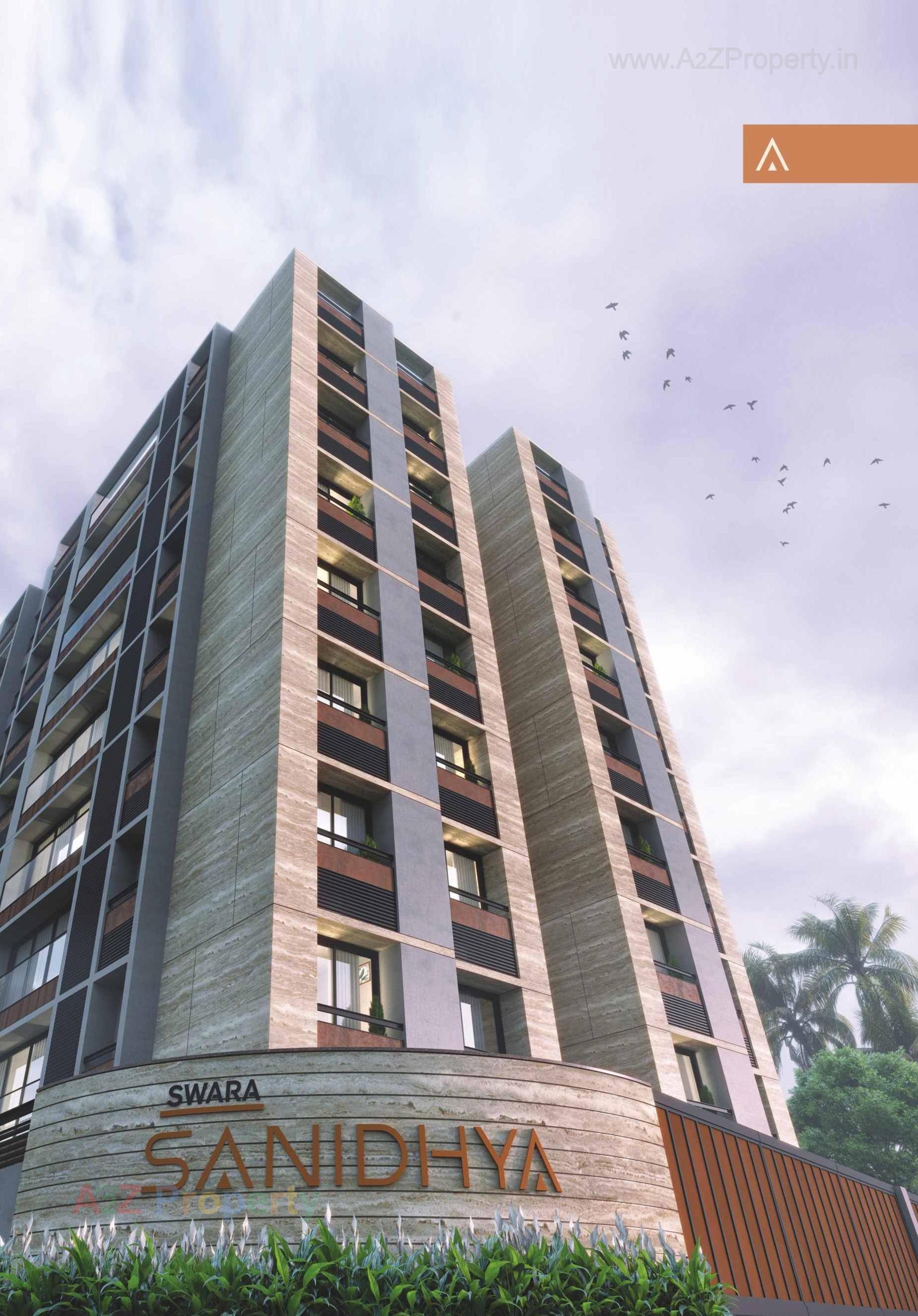 3D Elevation of real estate project Swara Sanidhya located at Wadaj, Ahmedabad, Gujarat