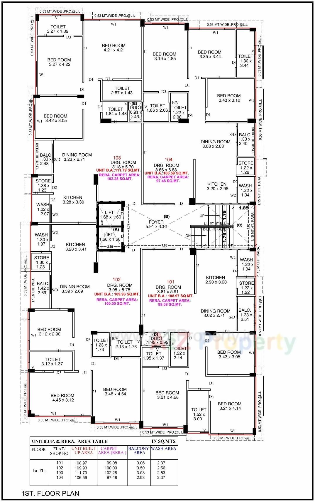 Layout of real estate project Swara Sapphire located at Chadavad, Ahmedabad, Gujarat