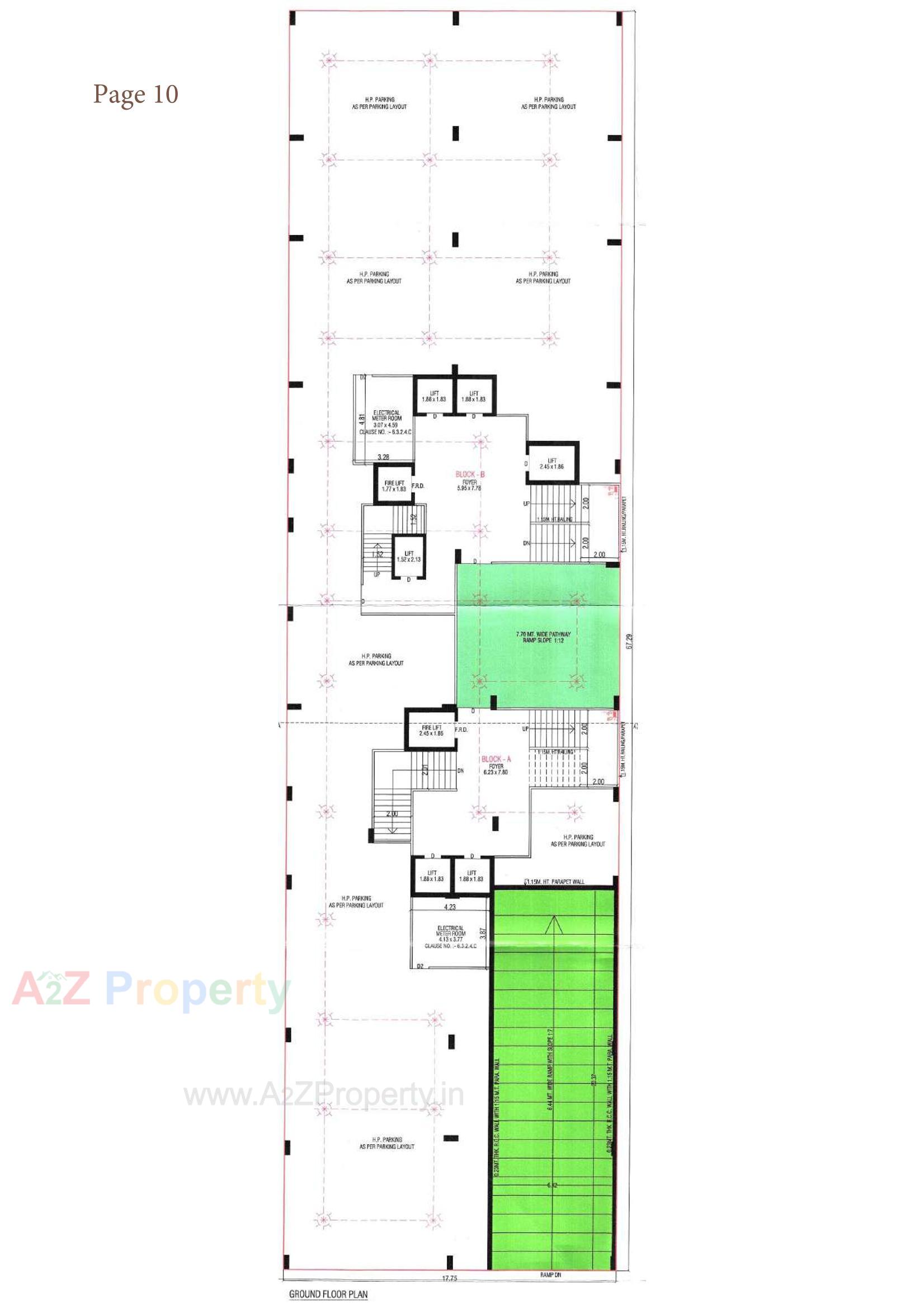 Layout of real estate project Swara Skygreens located at Shaikhpur - Khanpur, Ahmedabad, Gujarat