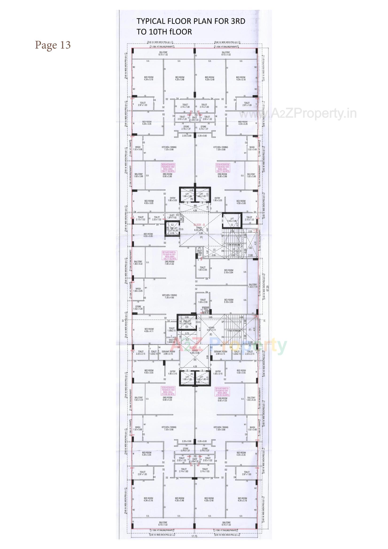Layout of real estate project Swara Skygreens located at Shaikhpur - Khanpur, Ahmedabad, Gujarat