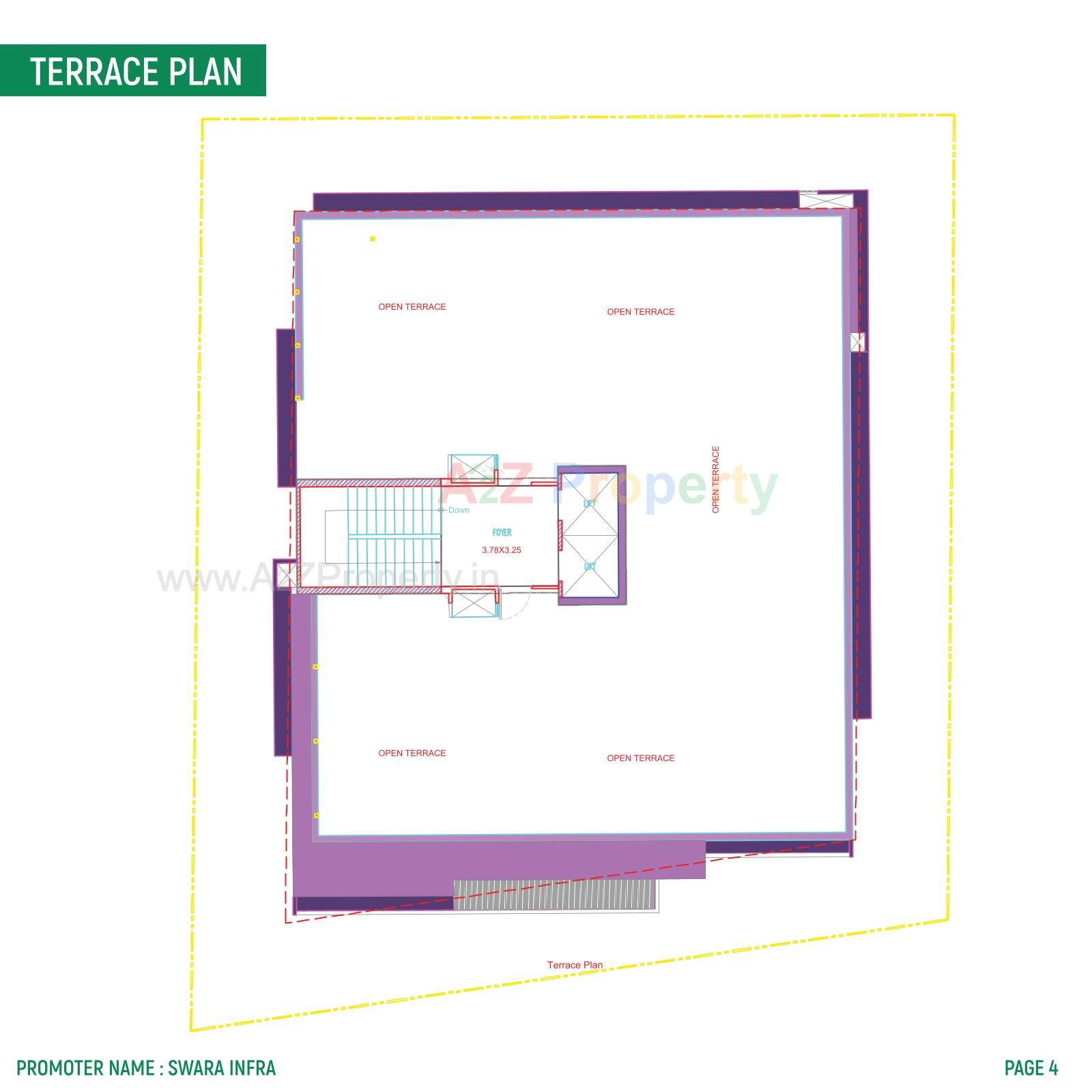 Layout of real estate project Swara Skyville located at Shekhpur-khanpur, Ahmedabad, Gujarat