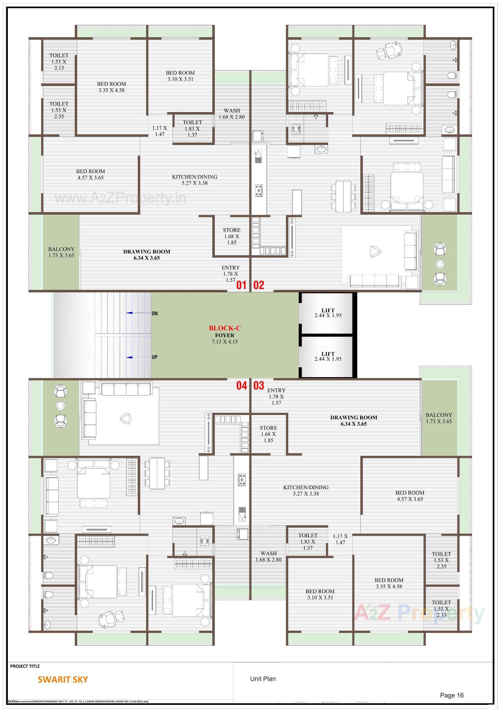 Layout of real estate project Swarit Sky located at Nikol, Ahmedabad, Gujarat
