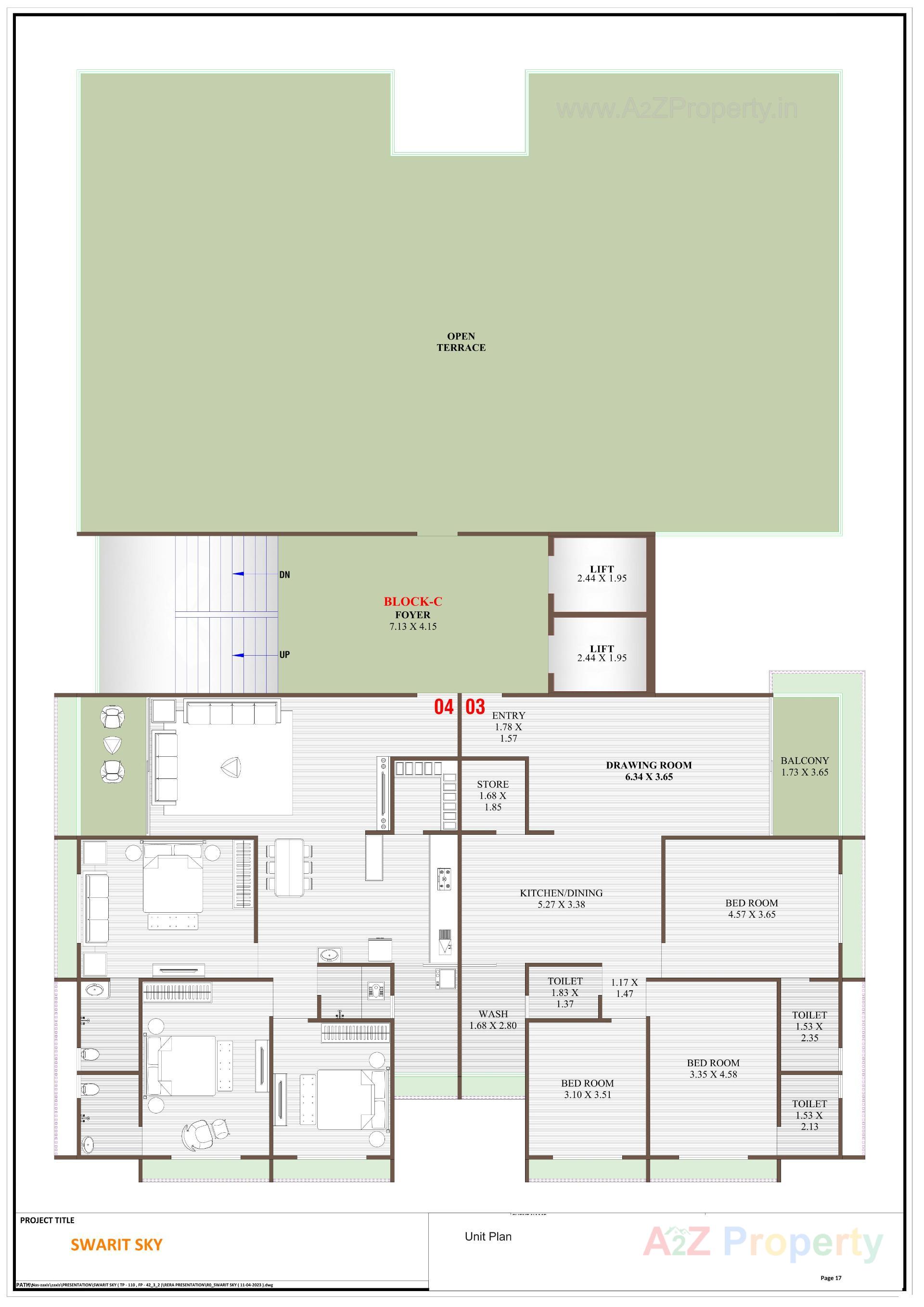 Layout of real estate project Swarit Sky located at Nikol, Ahmedabad, Gujarat