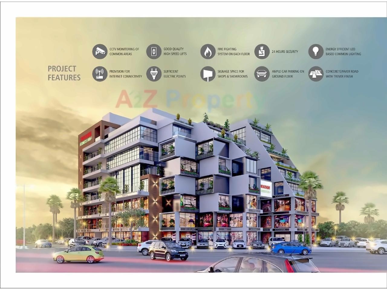  of real estate project Swarnim Business Hub located at Tragad, Ahmedabad, Gujarat