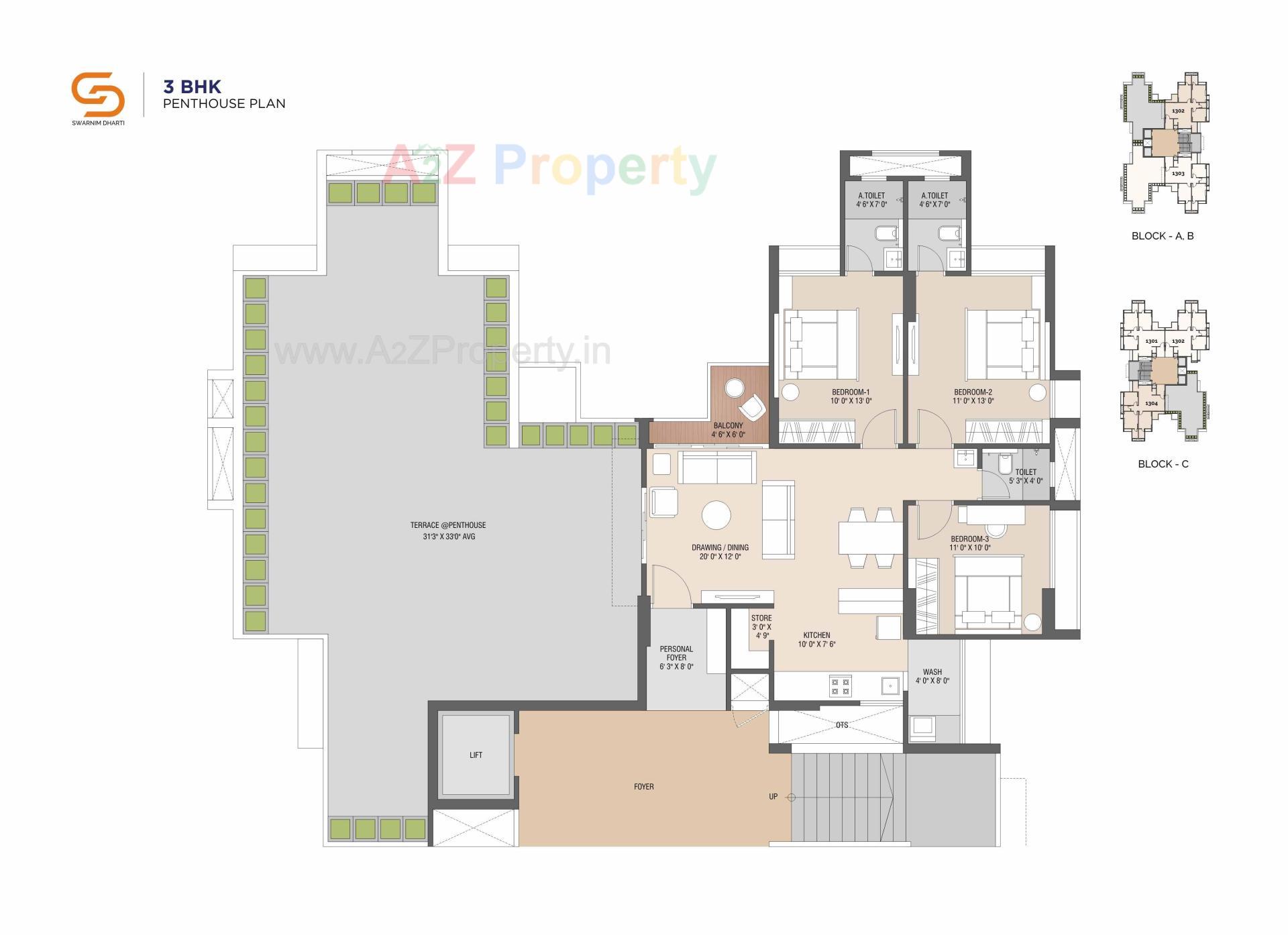 Layout of real estate project Swarnim Dharti located at Khodiyar, Ahmedabad, Gujarat