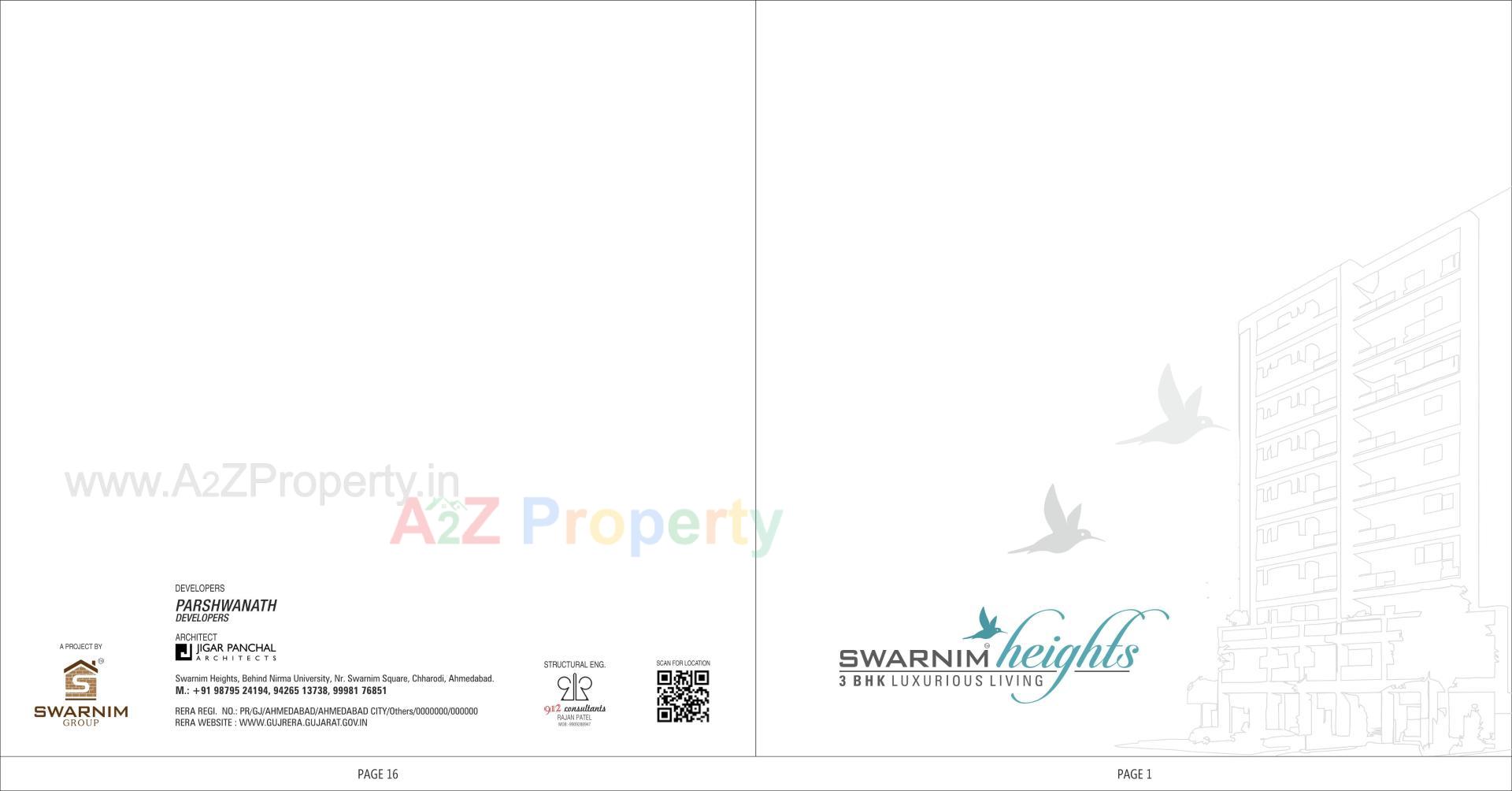  of real estate project Swarnim Heights located at Tragad, Ahmedabad, Gujarat