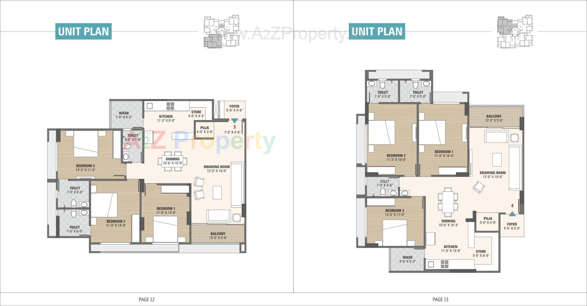 Layout of real estate project Swarnim Heights located at Tragad, Ahmedabad, Gujarat