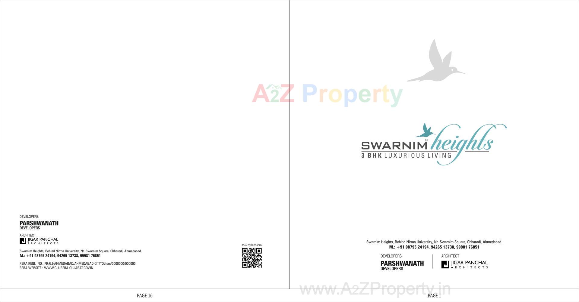  of real estate project Swarnim Heights located at Tragad, Ahmedabad, Gujarat